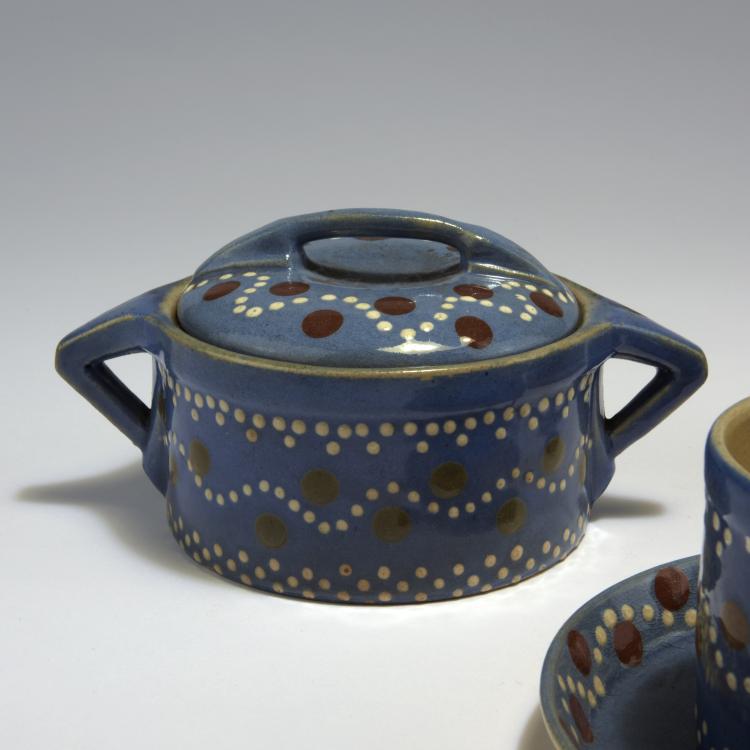 Bild 2 zu Objekt, Drei Tassen, Sahnekanne, Zuckerdose, um 1904, Henry van de Velde, Gebauer, Carl, B&uuml;rgel, 132B 800