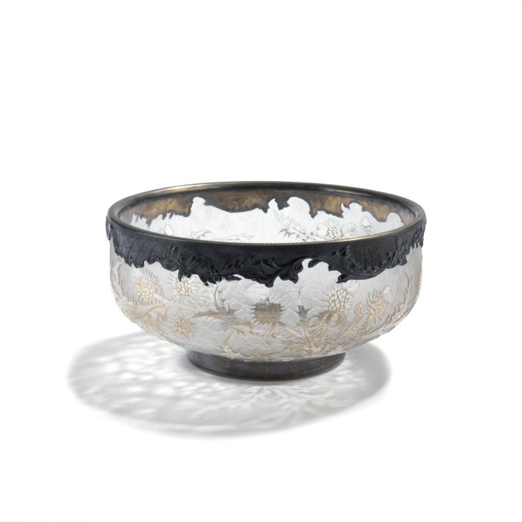 Hauptbild zu Objekt, 'Chardons' bowl, c1892, Daum Fr&egrave;res, Nancy, 132B 181