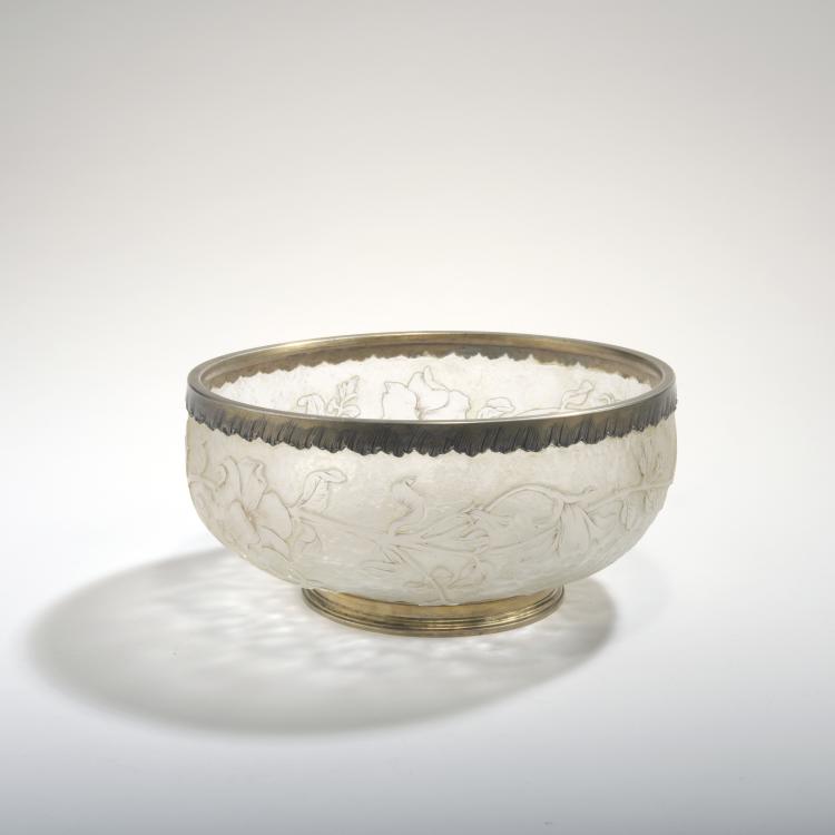 Bild 1 zu Objekt, Schale mit Silbermontierung 'Volubilis', 1885-90, Daum Fr&egrave;res, Nancy, 132B 175