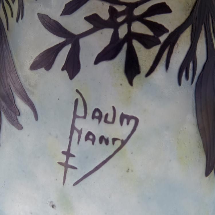 Bild 1 zu Objekt, Tischlampe 'An&eacute;mone pulsatille', 1913, Daum Fr&egrave;res, Nancy, 132B 272