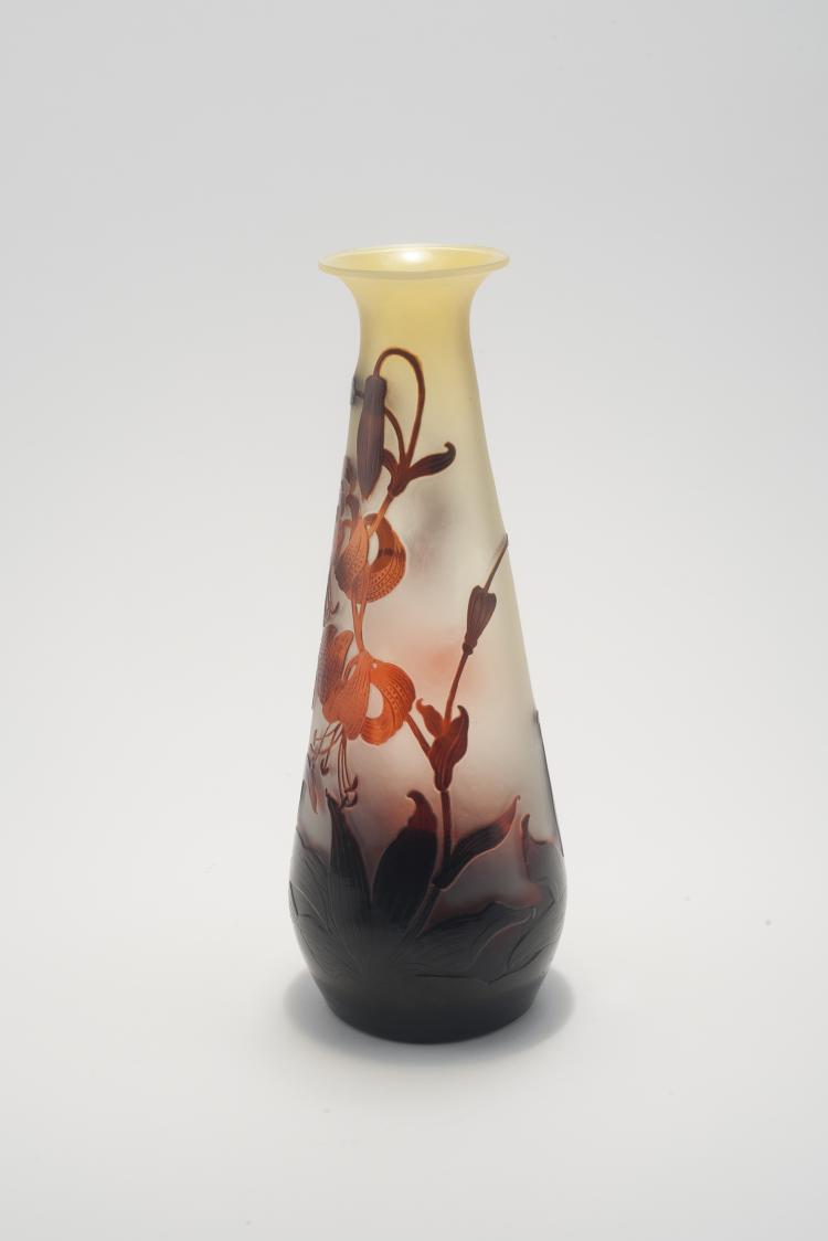 Bild 1 zu Objekt, Tall 'Lys tigr&eacute;' vase, 1906-14, Gall&eacute;, Emile, Nancy, 132B 354