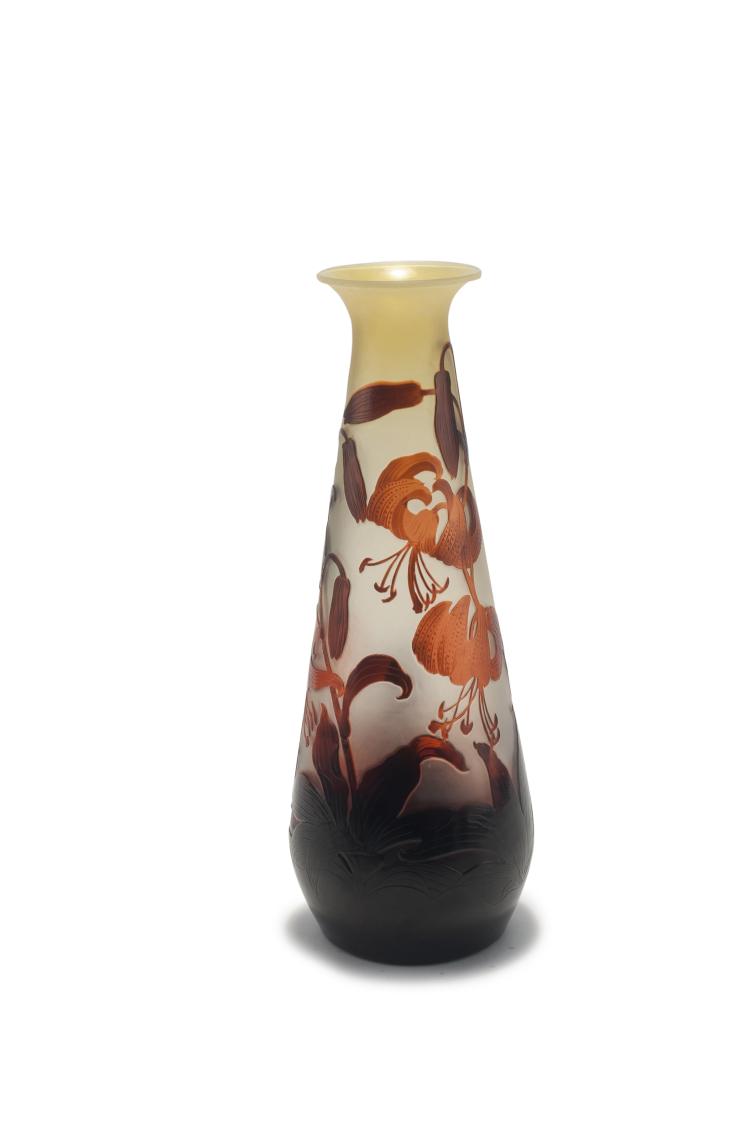 Bild 2 zu Objekt, Tall 'Lys tigr&eacute;' vase, 1906-14, Gall&eacute;, Emile, Nancy, 132B 354