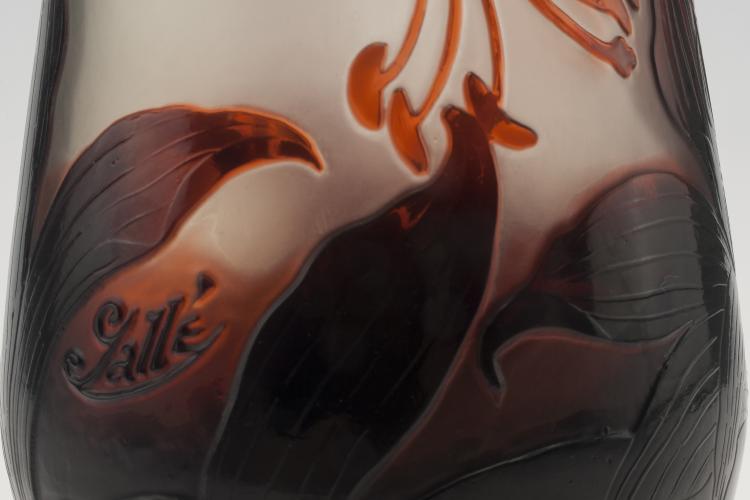 Bild 3 zu Objekt, Tall 'Lys tigr&eacute;' vase, 1906-14, Gall&eacute;, Emile, Nancy, 132B 354