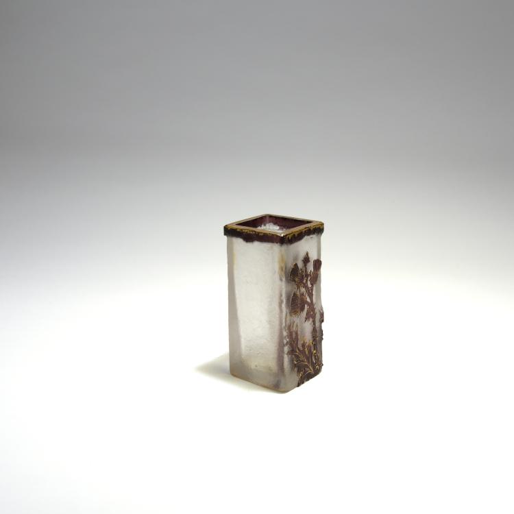 Bild 1 zu Objekt, Vase 'Chardons', um 1895, Daum Fr&egrave;res, Nancy, 132B 187