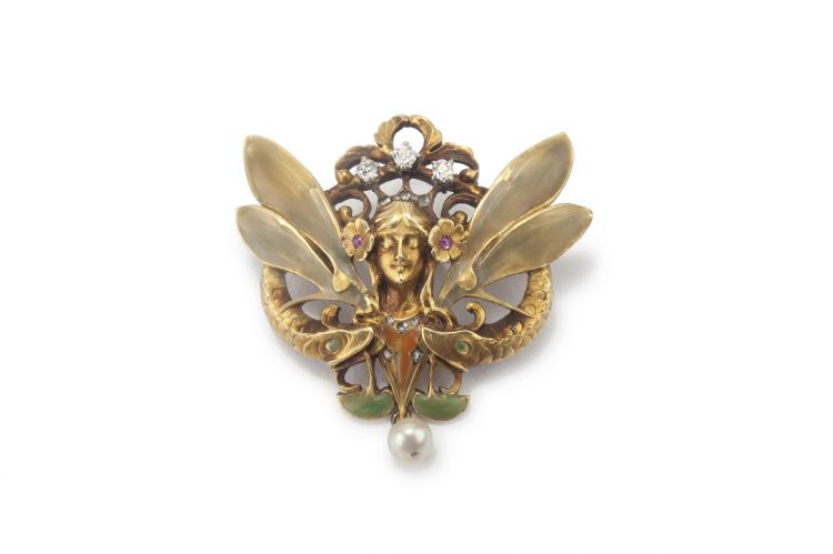 Hauptbild zu Objekt, Brosche, um 1900, Pforzheim, 132B 1044