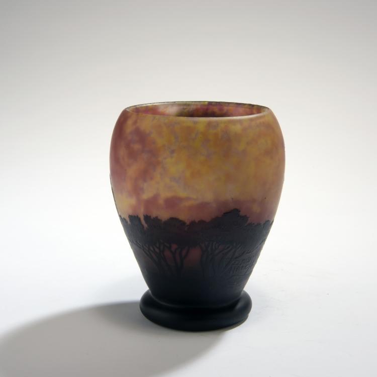 Bild 1 zu Objekt, Vase 'Voiliers, soleil couchant', um 1910, Daum Fr&egrave;res, Nancy, 132B 256