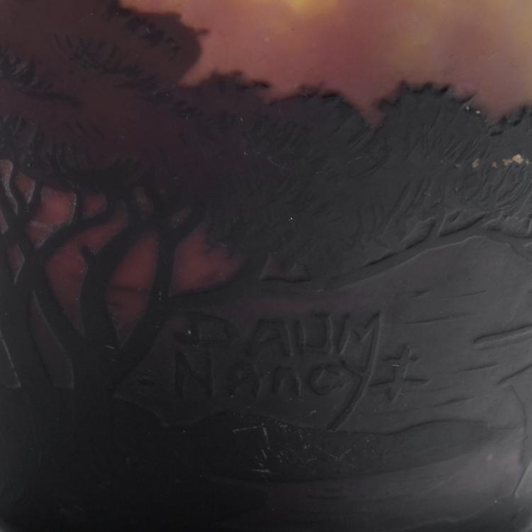 Bild 2 zu Objekt, Vase 'Voiliers, soleil couchant', um 1910, Daum Fr&egrave;res, Nancy, 132B 256