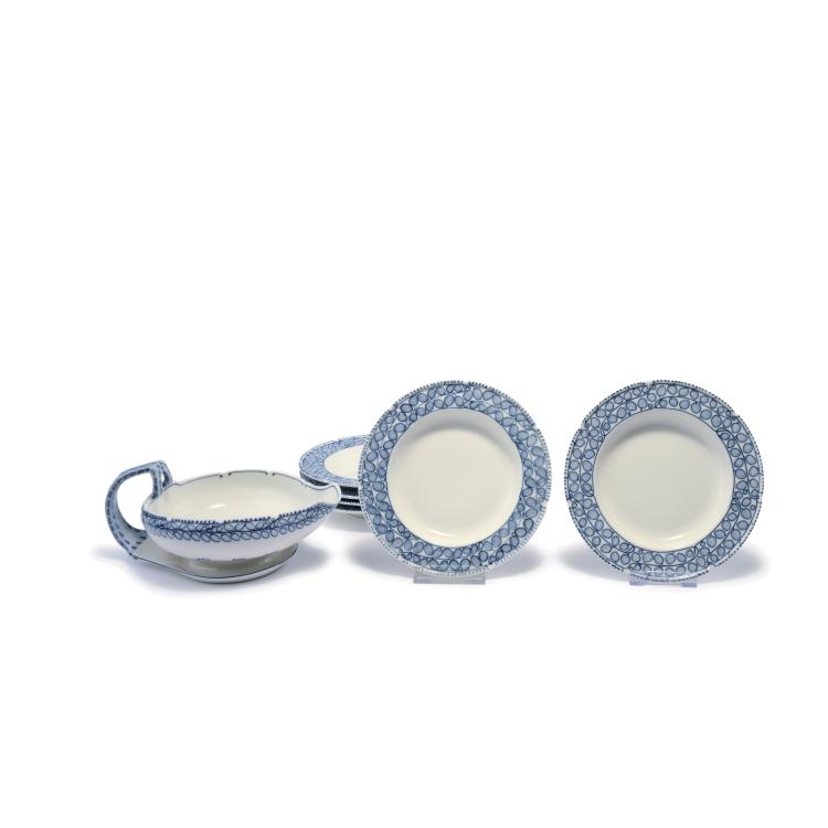 Hauptbild zu Objekt, Sauciere und sechs Geb&auml;ckteller, 1903/04, Richard Riemerschmid, Meissen, KPM, 132B 756