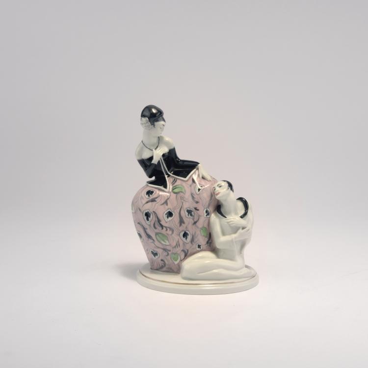 Hauptbild zu Objekt, Lady and Pierrot, 1920s, Ens, Karl, Volkstedt, 132B 702
