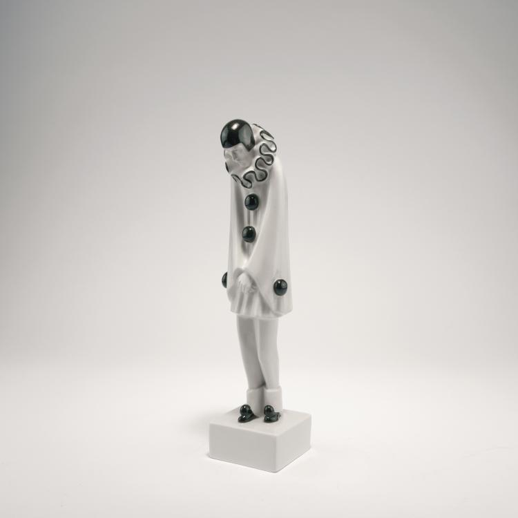 Hauptbild zu Objekt, 'Trauernder Bajazzo', um 1919, Roland Paris, Schwarzburger Werkst&auml;tten, Unterwei&szlig;bach, 132B 719