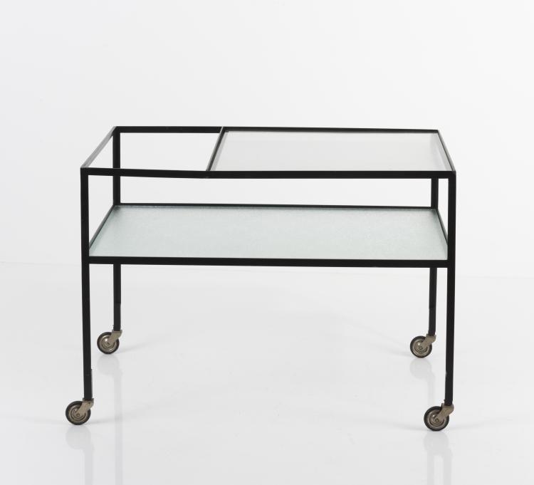 Hauptbild zu Objekt, Serving trolley, 1956, Herbert Hirche, Holz&auml;pfel, Christian, KG, Ebhausen, 133A 98