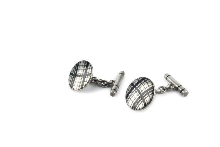 Bild 1 zu Objekt, Paar Manschettenkn&ouml;pfe, um 1920, Josef Hoffmann, Wiener Werkst&auml;tte, 132B 1049