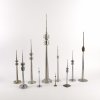 Ten TV tower models, e.g. Stuttgart, Munich and Hamburg, 1970-2000s