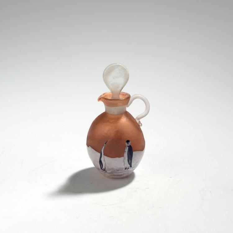Bild 1 zu Objekt, Flakon 'Pingouins', um 1900, Daum Fr&egrave;res, Nancy, 132B 201