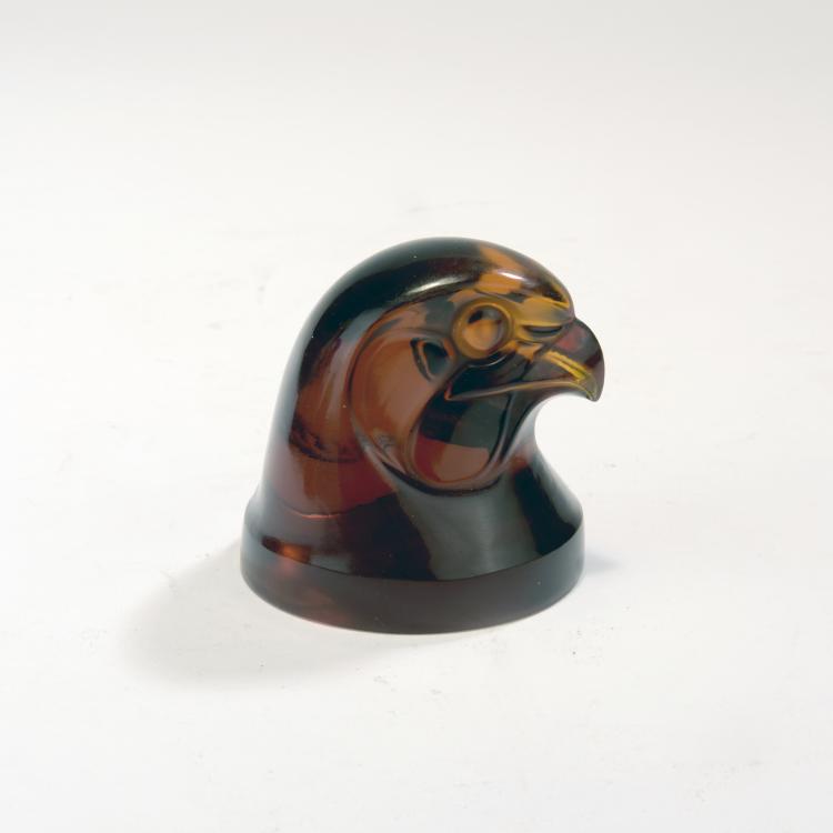 Bild 1 zu Objekt, Briefbeschwerer 'T&ecirc;te d'&eacute;pervier', 1928, Lalique, Ren&eacute;, Wingen-sur-Moder, 132B 402