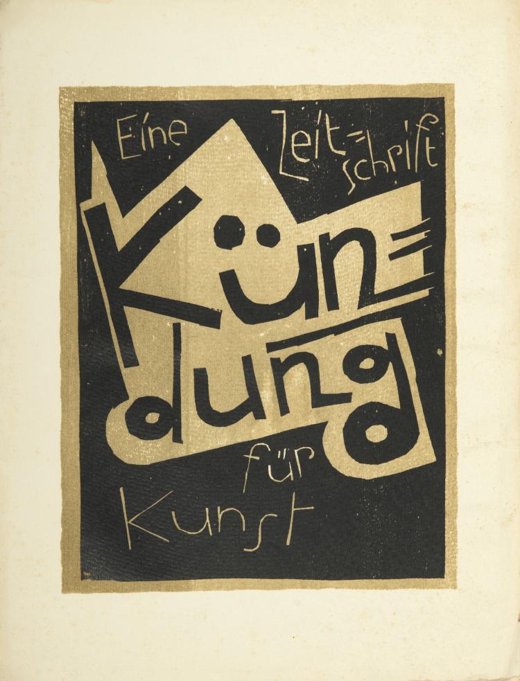 Hauptbild zu Objekt, 'K&uuml;ndung - Eine Zeitschrift f&uuml;r Kunst', 1. Folge, Heft 2, Februar 1921, Wilhelm Niemeyer, 132A 18