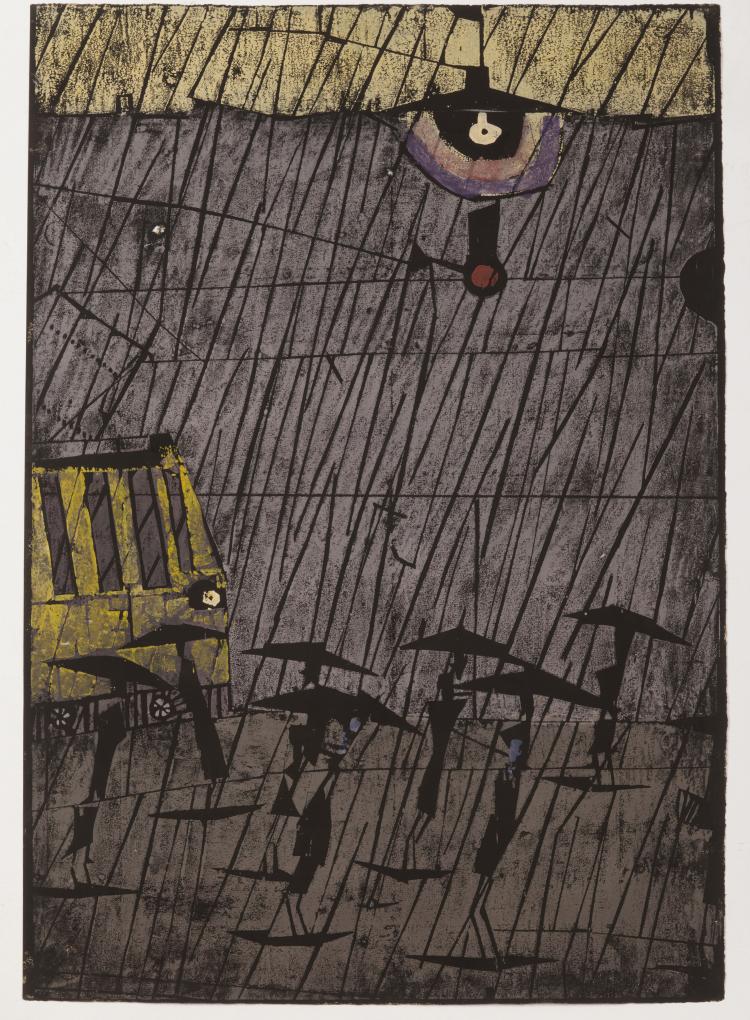 Hauptbild zu Objekt, 'Big Rain', 1961, Horst Janssen, 132A 92