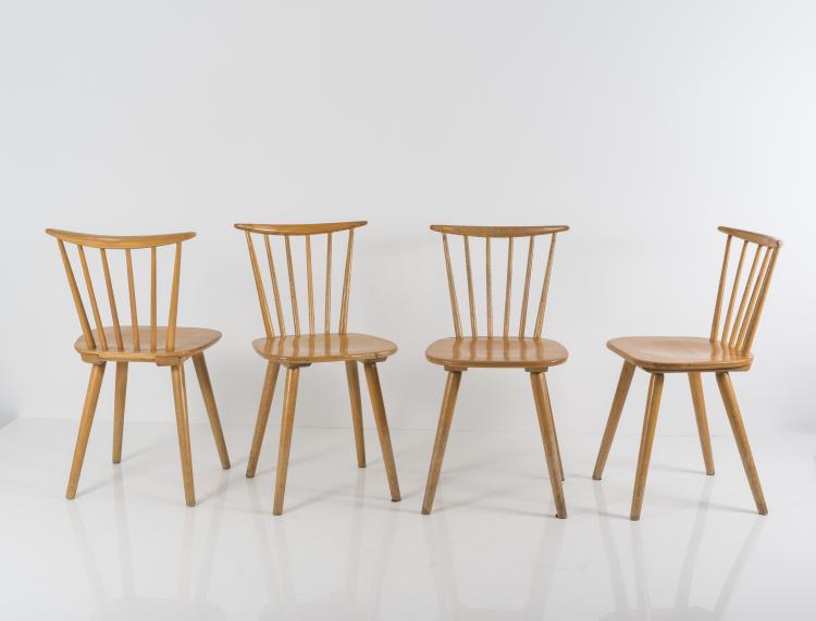 Hauptbild zu Objekt, Four 'Bombenstabil' child's chairs, c1930, Stoelcker KG, Ettenheim, 133A 19
