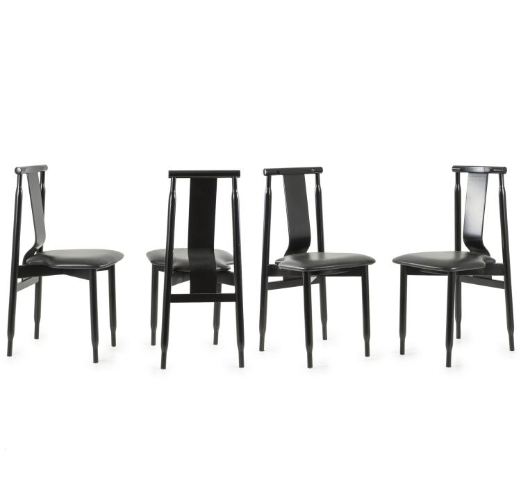 Hauptbild zu Objekt, Vier St&uuml;hle 'Lierna', 1960, Achille Castiglioni, Simon Gavina, Mailand, 133B 453