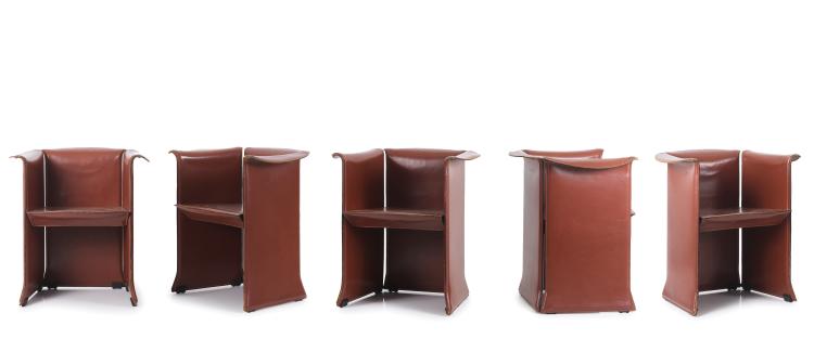 Hauptbild zu Objekt, Five 'Art&ugrave;' armchairs, 1991, Isao Hosoe, Cassina, Mailand, 133B 637