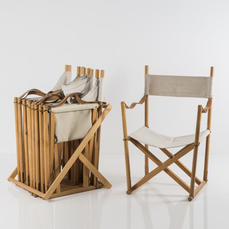 Bild 1 zu Objekt, Six 'MK16' folding chairs, 1932, Mogens Koch, Interna, Thorstedlund, Frederiksund, 133B 212