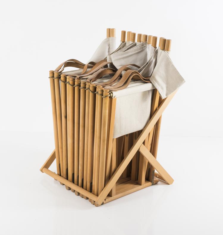 Bild 2 zu Objekt, Six 'MK16' folding chairs, 1932, Mogens Koch, Interna, Thorstedlund, Frederiksund, 133B 212