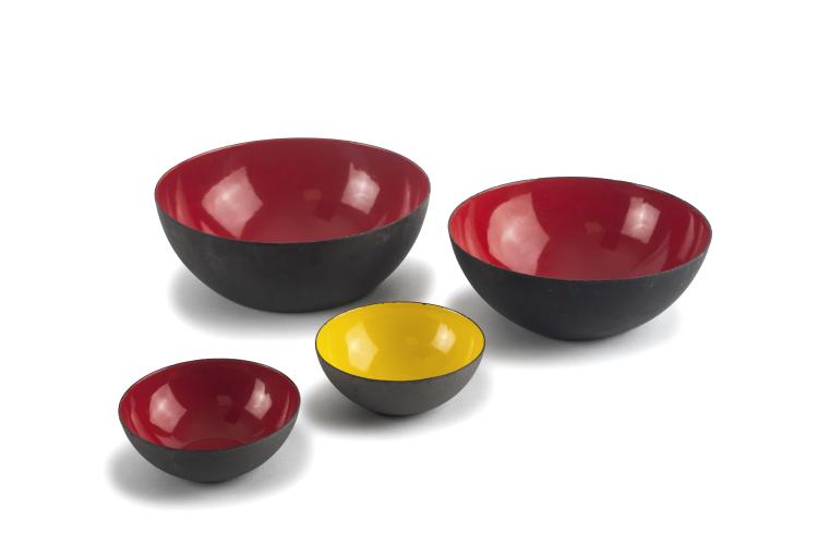Hauptbild zu Objekt, Four 'Krenit' bowls, c1953, Herbert Krenchel, &Oslash;rskov, Torben & Co., Kopenhagen, 133B 239