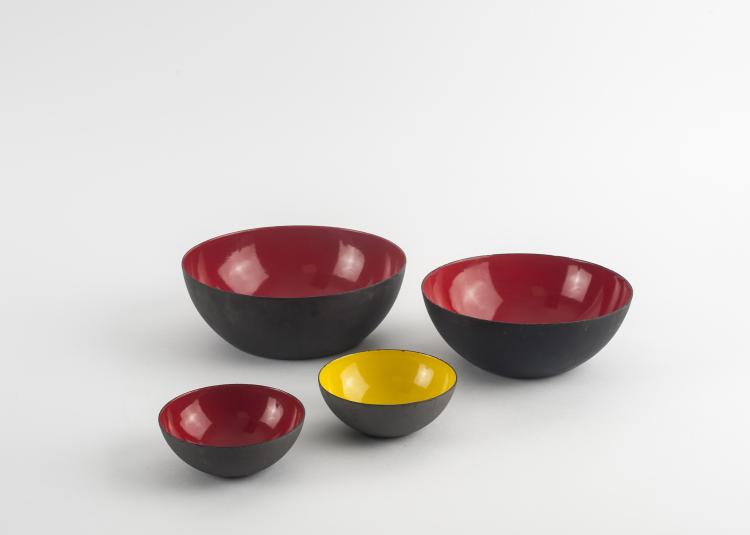 Bild 1 zu Objekt, Four 'Krenit' bowls, c1953, Herbert Krenchel, &Oslash;rskov, Torben & Co., Kopenhagen, 133B 239
