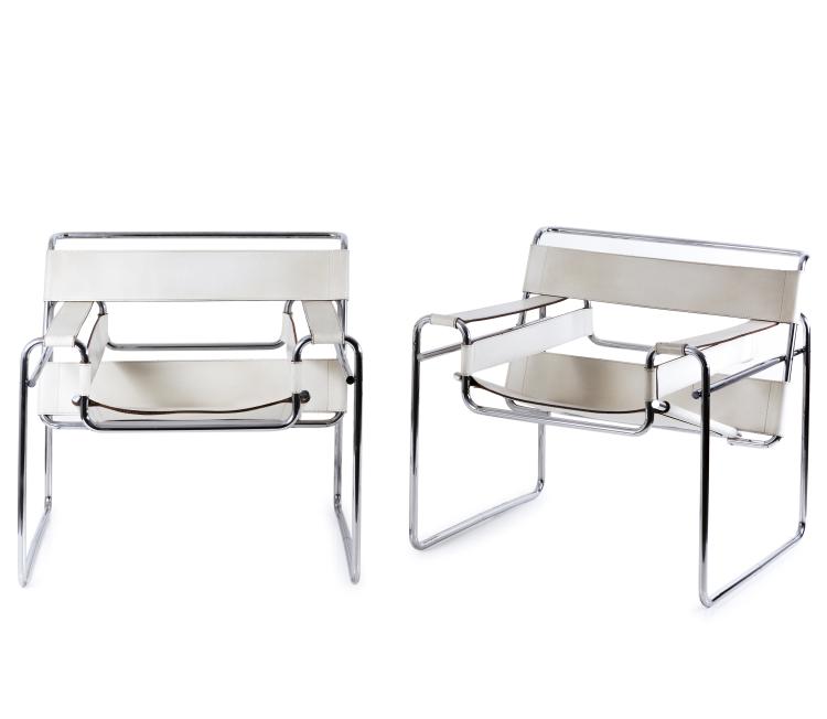 Hauptbild zu Objekt, Zwei Sessel 'Wassily', 1925, Marcel Breuer, Gavina, Mailand, 133B 192