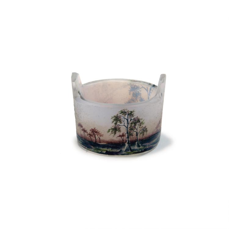 Hauptbild zu Objekt, Salzgef&auml;&szlig; 'Paysage mauve', 1907, Daum Fr&egrave;res, Nancy, 132B 235