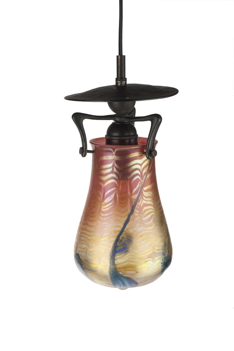 Hauptbild zu Objekt, 'Ph&auml;nomen'-Deckenlampe, 1901-02, L&ouml;tz Wwe., Klosterm&uuml;hle, 132B 488