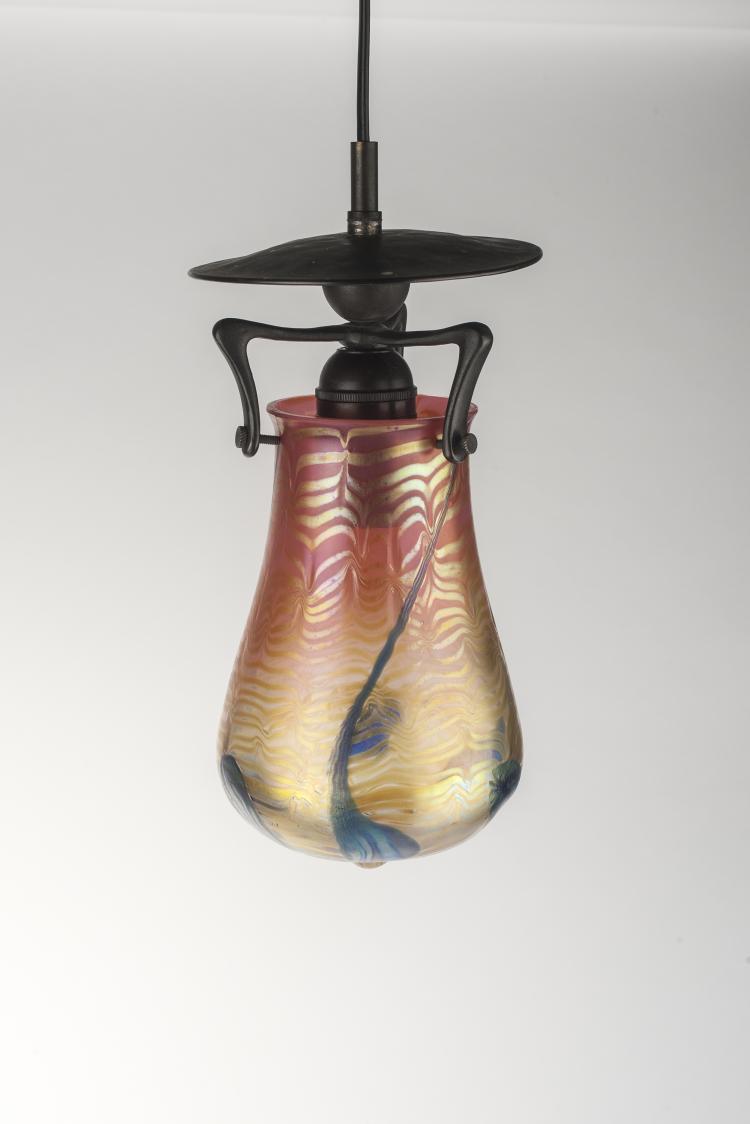 Bild 1 zu Objekt, 'Ph&auml;nomen'-Deckenlampe, 1901-02, L&ouml;tz Wwe., Klosterm&uuml;hle, 132B 488