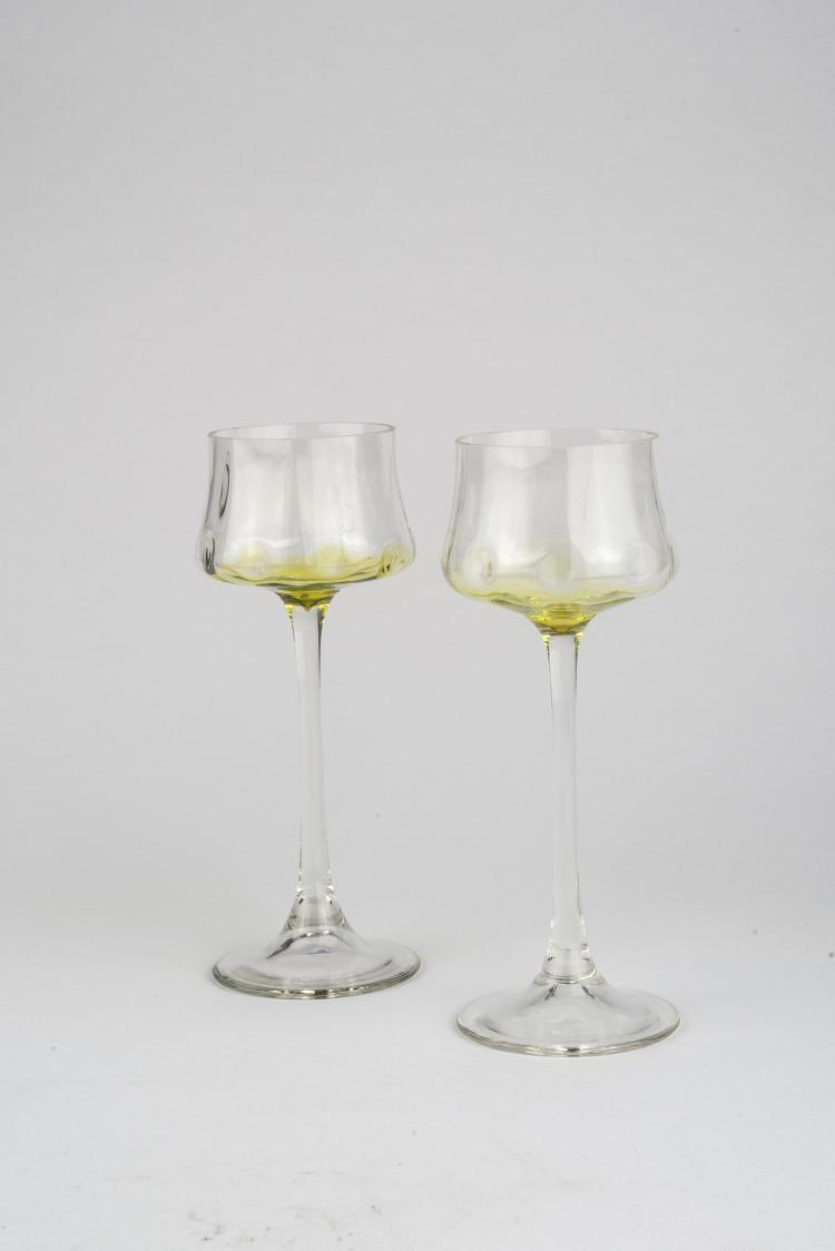 Bild 2 zu Objekt, Two 'Meteor' wine glasses,  c1900, Koloman Moser, Meyr's Neffe, Adolf b. Winterberg, 132B 513