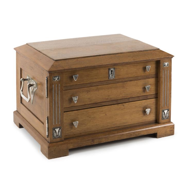 Hauptbild zu Objekt, Besteckkasten, um 1904, Peter Behrens, Behrens, Peter, 132B 556