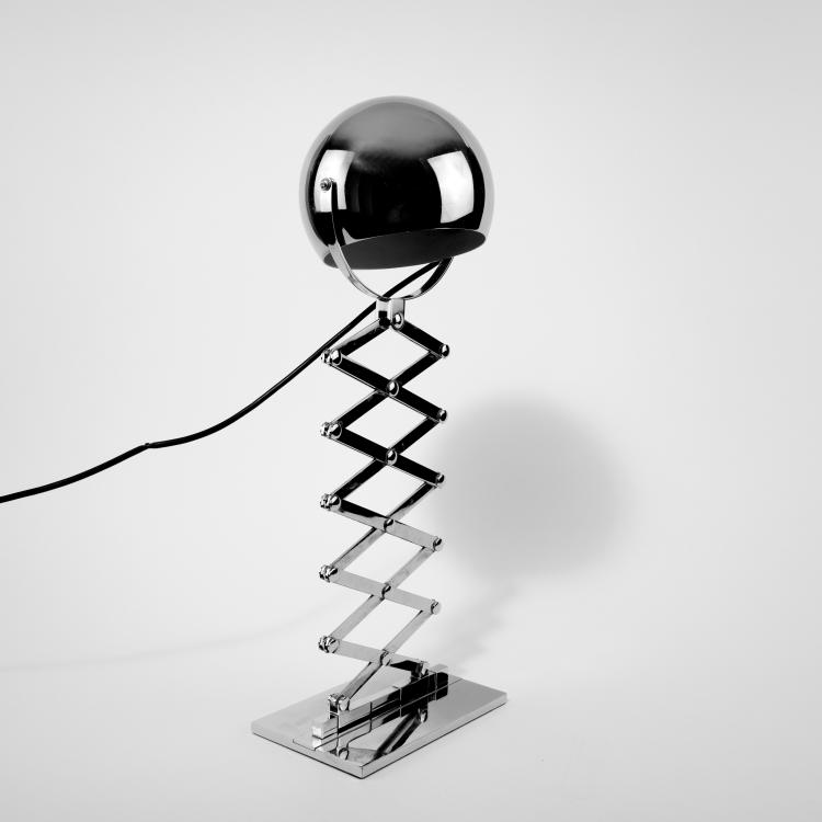 Hauptbild zu Objekt, Scherenlampe, 1968, Doroth&eacute;e Becker, Design M, Ingo Maurer, M&uuml;nchen, 133A 135