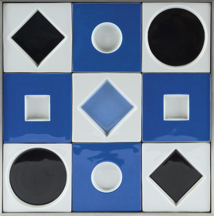 Hauptbild zu Objekt, Porcelain relief, 1970s, Victor Vasarely, Rosenthal, Selb, 132A 138