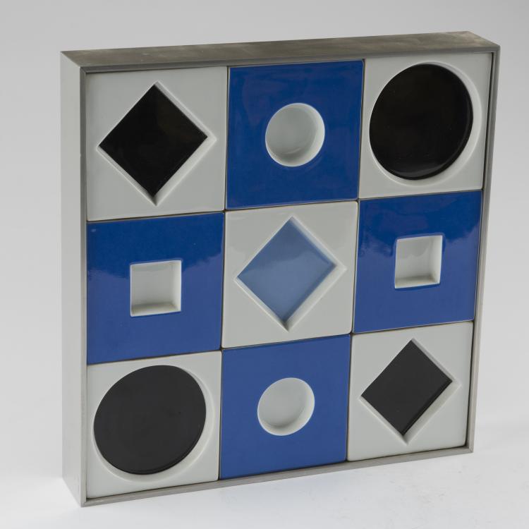 Bild 1 zu Objekt, Porcelain relief, 1970s, Victor Vasarely, Rosenthal, Selb, 132A 138