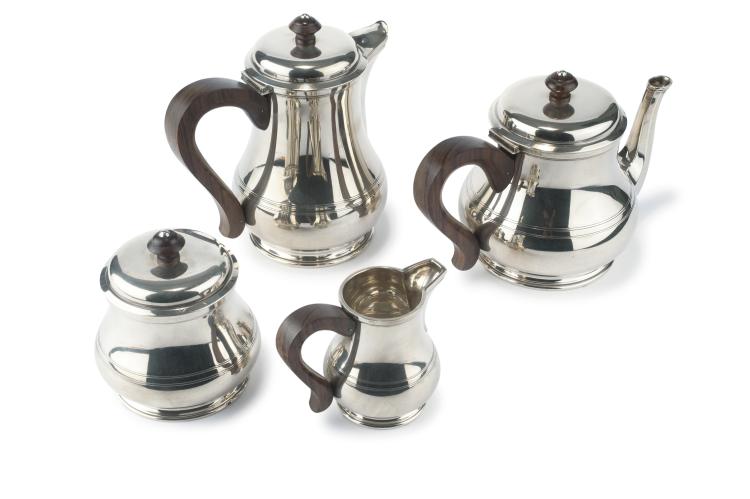 Hauptbild zu Objekt, Kaffee- und Teeservice, um 1930, Puiforcat, Jean-Emile, Paris, 132B 1019