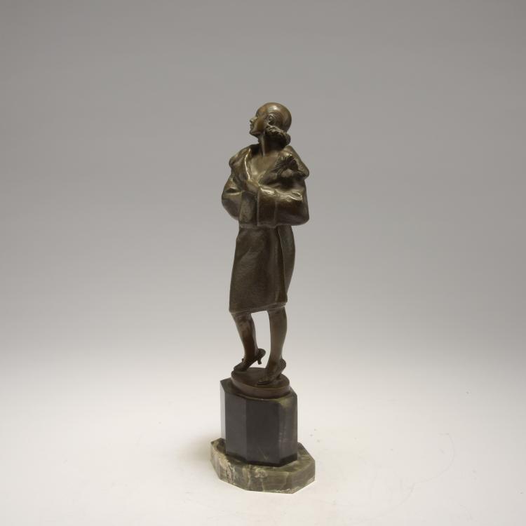 Bild 1 zu Objekt, Frau im Pelz, um 1930, Bruno Zach, 132B 683