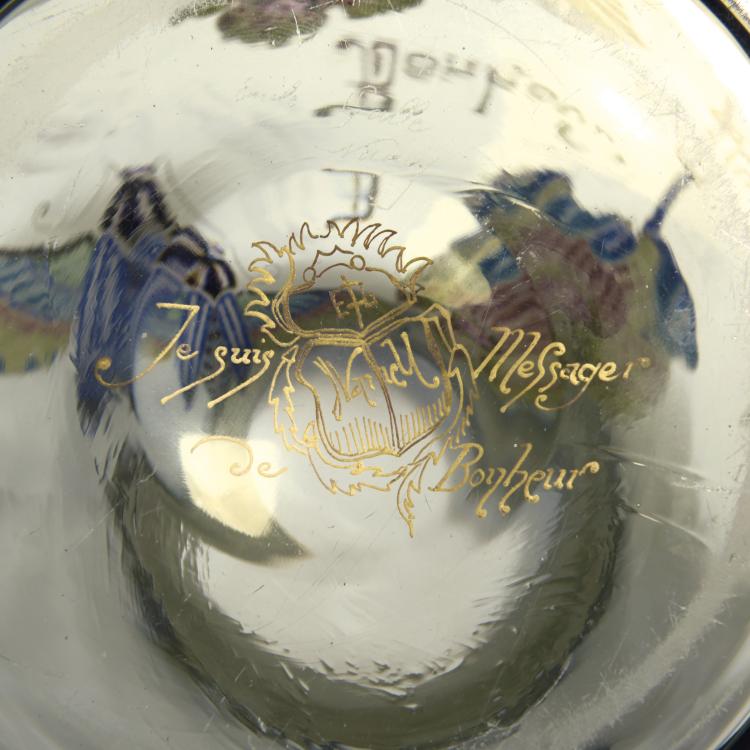 Bild 5 zu Objekt, 'Bonheur au Nymph&eacute;a bleu' vase, 1885-89, Gall&eacute;, Emile, Nancy, 132B 317