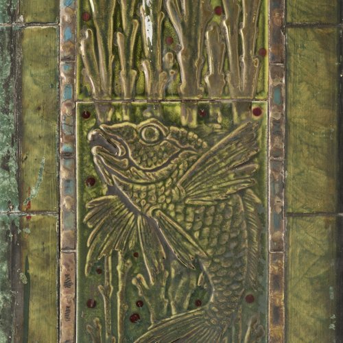 Two 'Underwater' tiles, c1905