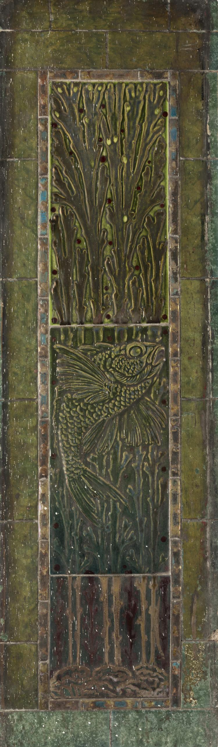 Bild 1 zu Objekt, Zwei Fliesenbilder 'Unterwasserszenerie', um 1890, England (zugeschrieben), 132B 789