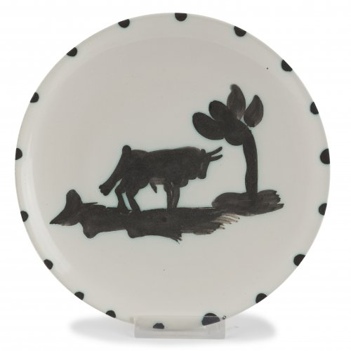 'Taureau sous l'arbre' plate, 1952