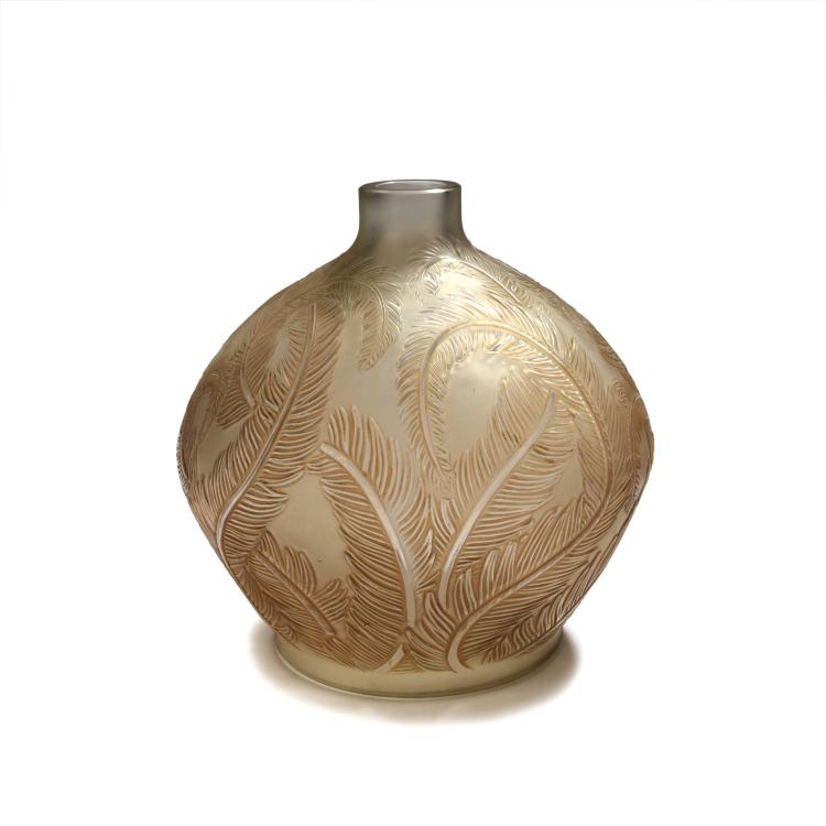 Hauptbild zu Objekt, 'Plumes' vase, 1920, Lalique, Ren&eacute;, Wingen-sur-Moder, 132B 387