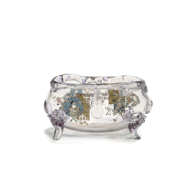 Hauptbild zu Objekt, Schale mit japanischem Dekor, um 1878, Auguste Jean, Jean, Auguste, Paris, 132B 382