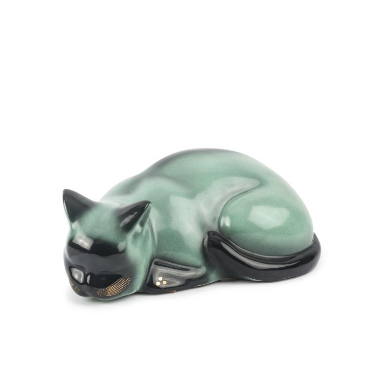 Hauptbild zu Objekt, Katze 'Gatto accovacciati', 1960er Jahre, Piero Fornasetti, Fornasetti, Mailand, 133B 567