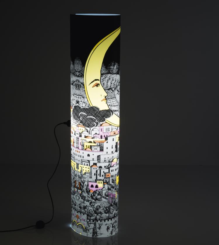 Bild 2 zu Objekt, 'Gerusalemme di Notte grande' floor lamp, c1995, Barnaba Fornasetti, Antonangeli Illuminazione, Paderno Dugnano/ Mailand; Fornasetti, Mailand, 133B 603