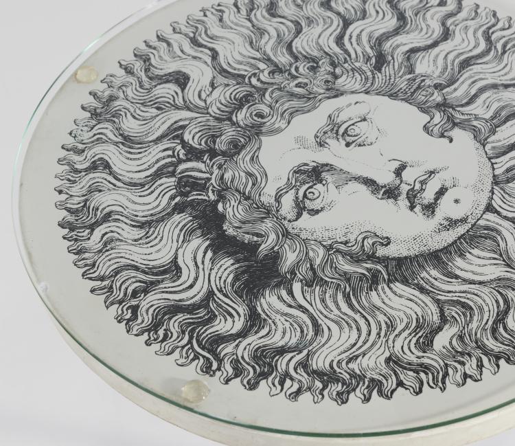 Bild 3 zu Objekt, Three end tables, 'Re Sole', 'Giano Bifronte' und 'Architettura', 1950s, Piero Fornasetti, Fornasetti, Mailand, 134A 211