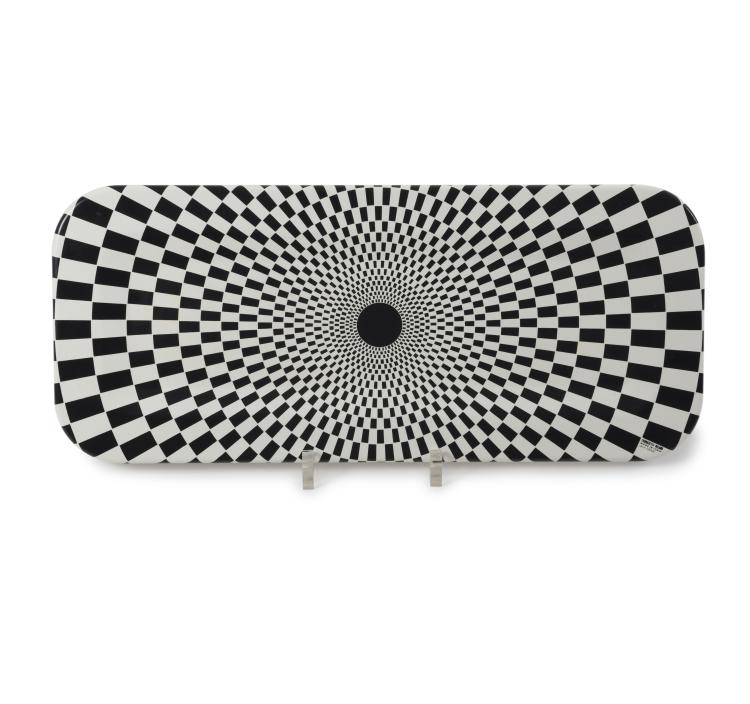 Hauptbild zu Objekt, Tablett 'Egocentrismo', 1990er Jahre, Barnaba Fornasetti, Fornasetti, Mailand, 133B 596