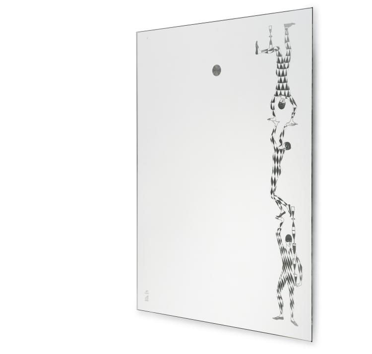 Hauptbild zu Objekt, Tall illuminated 'Arlecchino' mirror, 2000s, Barnaba Fornasetti, Fornasetti, Mailand; Antonangeli Illuminazione, Paderno Dugnano/ Mailand, 133B 604